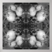Tomaten in zwart-wit Abstract Poster (Voorkant)