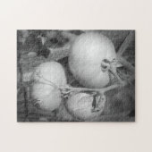 Tomaten in zwarte en witte Natuur Legpuzzel (Horizontaal)