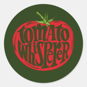 Tomaten Kaart voor het kweken van groenten en toma Ronde Sticker