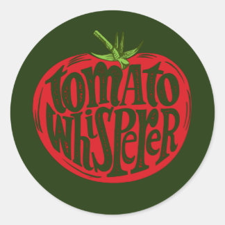 Tomaten Kaart voor het kweken van groenten en toma Ronde Sticker