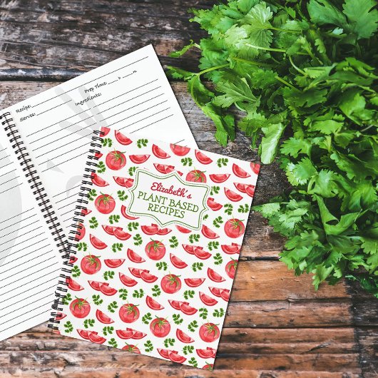 Tomaten met Cilantro Plant-gebaseerde Recipes op m Notitieboek