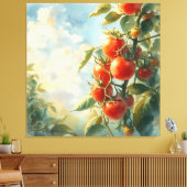 tomaten op een wijnstok canvas afdruk (Insitu (Woonkamer))