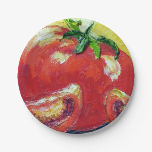 Tomaten Papieren Borden in Parijs Wyatt Llanso Bordje