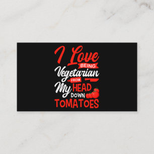 Tomaten Plantaardige veganisten Tuiniers Ik hou va Visitekaartje