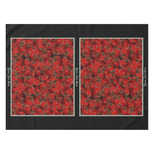 Tomaten Tablecloth - Optionele personalisatie Tafelkleed (Voorkant (Horizontaal))