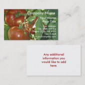 Tomaten visitekaartje (Voorkant / Achterkant)