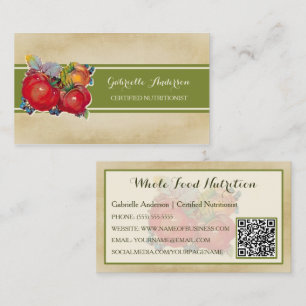 Tomaten Voedingsdeskundige Whole Food Visitekaartje