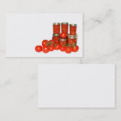 Tomatenconserven visitekaartje (Voorkant / Achterkant)
