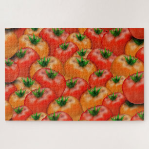 Tomatenpatroon onmogelijke harde-uitdagingspaneel legpuzzel