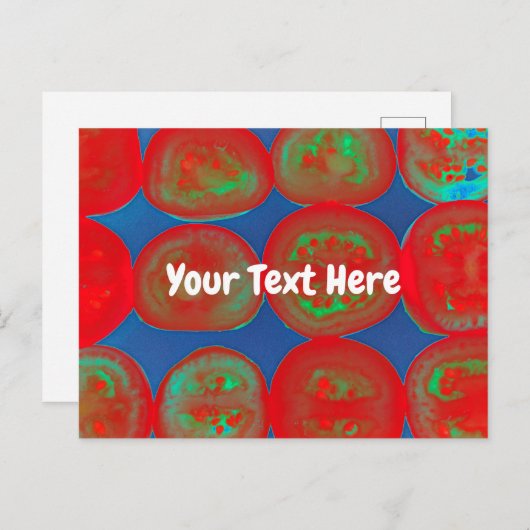  tomatenplakken briefkaart (Voorkant / Achterkant)