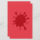 tomatenrood splat papier blad (Voorkant / Achterkant)