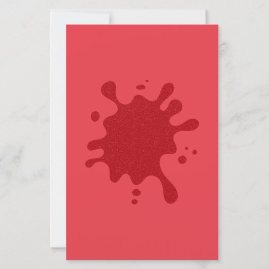 tomatenrood splat papier blad (Voorkant)