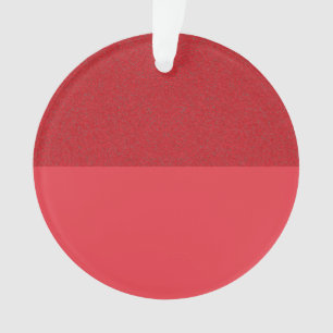 Tomatenrood split-finish acryl Ornament (op maat)