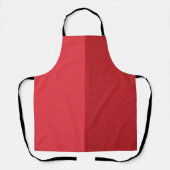 tomatenrood tweetonig Schort (Voorkant)