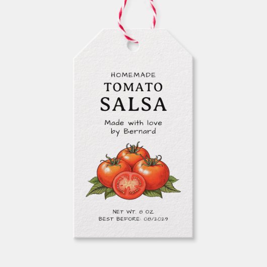 Tomatensalsa label cadeaulabel (Voorkant)