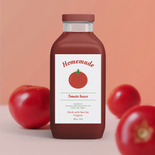 Tomatensaus Flesetiket Sticker