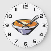 Tomatensoep met lepel grote klok (Voorkant)