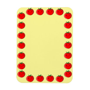 Tomatentekening Rand Blanco Aangepaste tekst Magneet