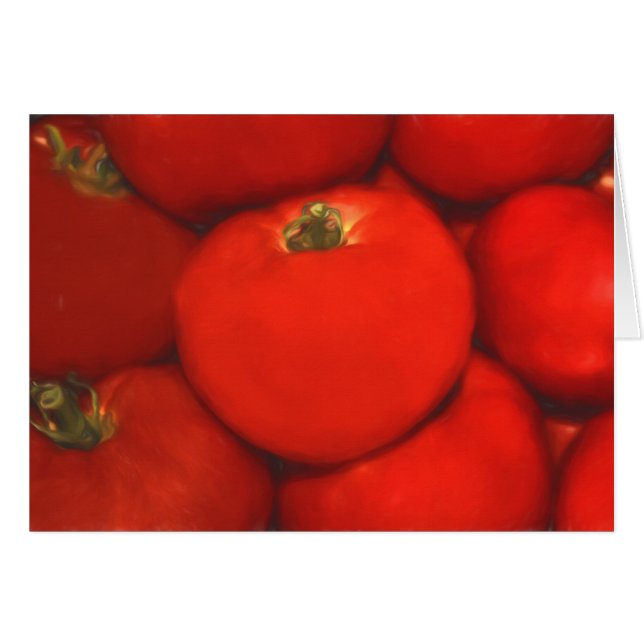 Tomates de jardin à la maison rouge juteuse (Devant horizontal)