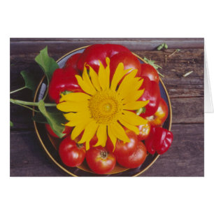 Tomates, poivron rouge, tournesol - légumes