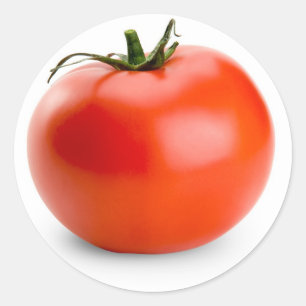 tomatetuin fruit ronde sticker