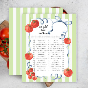 Tomatine Zullen Baby Shower Spel