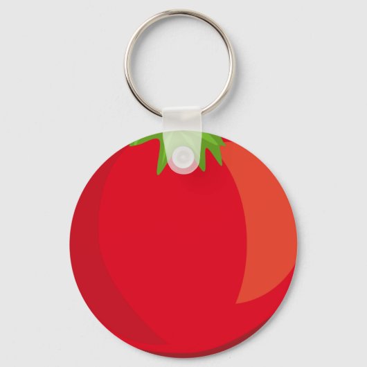 Tomato 2,25-inch Basic Button Sleutelhanger (Voorkant)