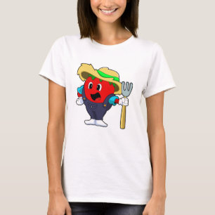 Tomato as Farmer met Rake T-shirt