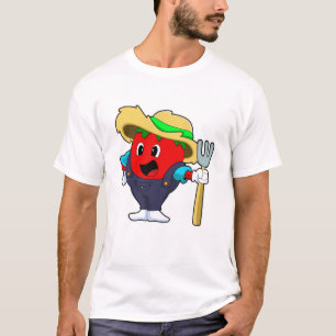 Tomato as Farmer met Rake T-shirt