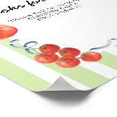 Tomato Baby shower Books for baby Poster (Hoek)