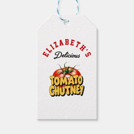 Tomato Chutney Cadeaulabel (Voorkant)