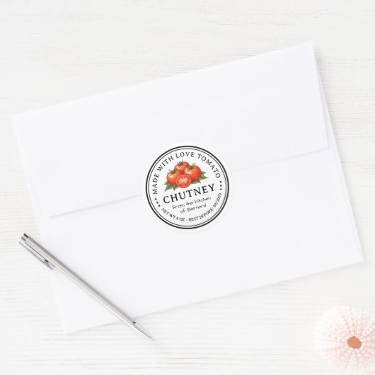 Tomato Chutney Preserve Label (Envelop)