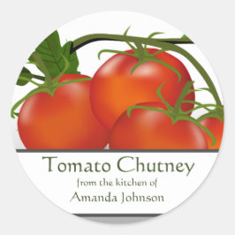 Tomato Chutney Ronde Sticker