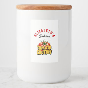 Tomato Chutney Voedselcontainer Etiket