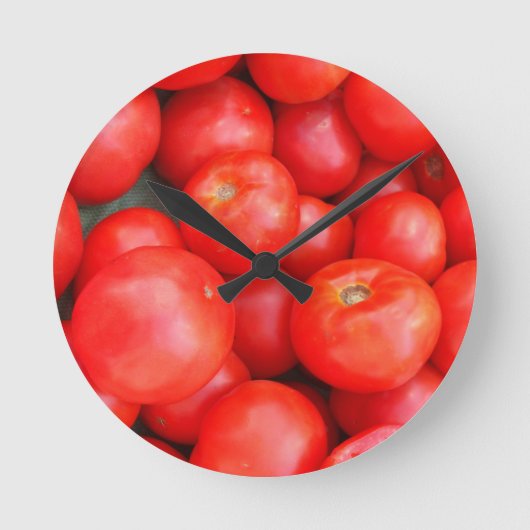 Tomato Clock Ronde Klok (Voorkant)