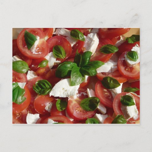 Tomato en Mozzarella Salad Briefkaart (Voorkant)