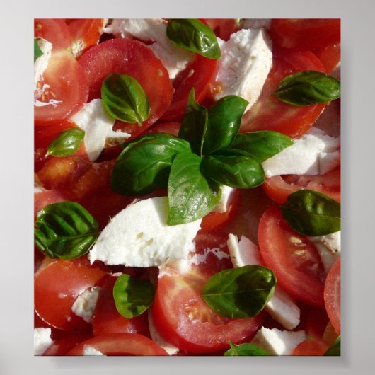 Tomato en Mozzarella Salad Poster (Voorkant)