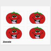 Tomato Face Rechthoekige Sticker (Vel)