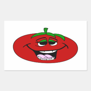 Tomato Face Rechthoekige Sticker