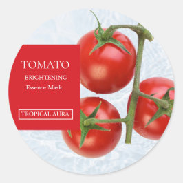 Tomato Facial Mask Label