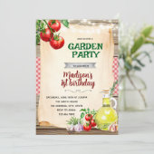Tomato Garden Party Invitation (Debout devant)