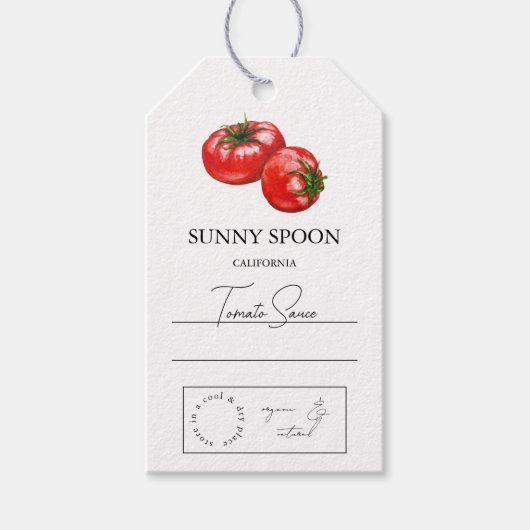 Tomato Hang-Label Cadeaulabel (Voorkant)