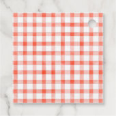 Tomato Ketchup label met geruit patroon (Achterkant)