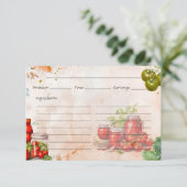Tomato Paste Recept Kaart (Staand voorkant)