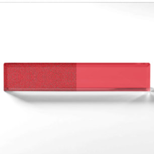 Tomato Red Acrylic Desk naamplaat – Naambordje