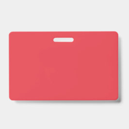 Tomato Red Custom Name Badge