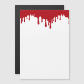 Tomato Red Drip Custom Magnet Kaart (Voorkant / Achterkant)