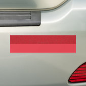 Tomato Red Half-Glitter Custom Bumpersticker (Op auto)