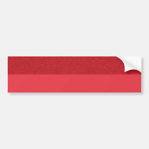 Tomato Red Half-Glitter Custom Bumpersticker
