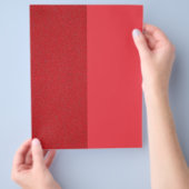 Tomato Red Noise-Effect Custom Flyer (Hand)